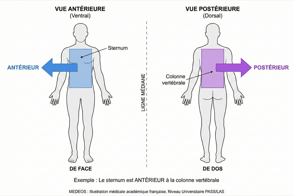 Terminologie antérieur et postérieur
